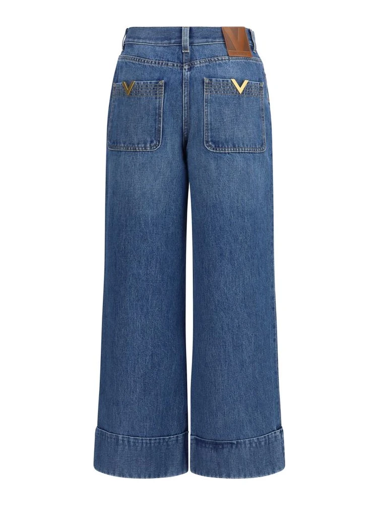 Blue Cotton Jeans Denim alternative
