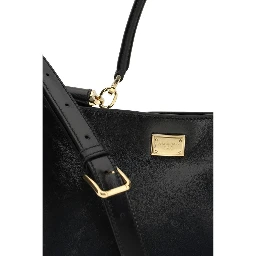 Black Calf Leather Bos Taurus Shoulder Bag