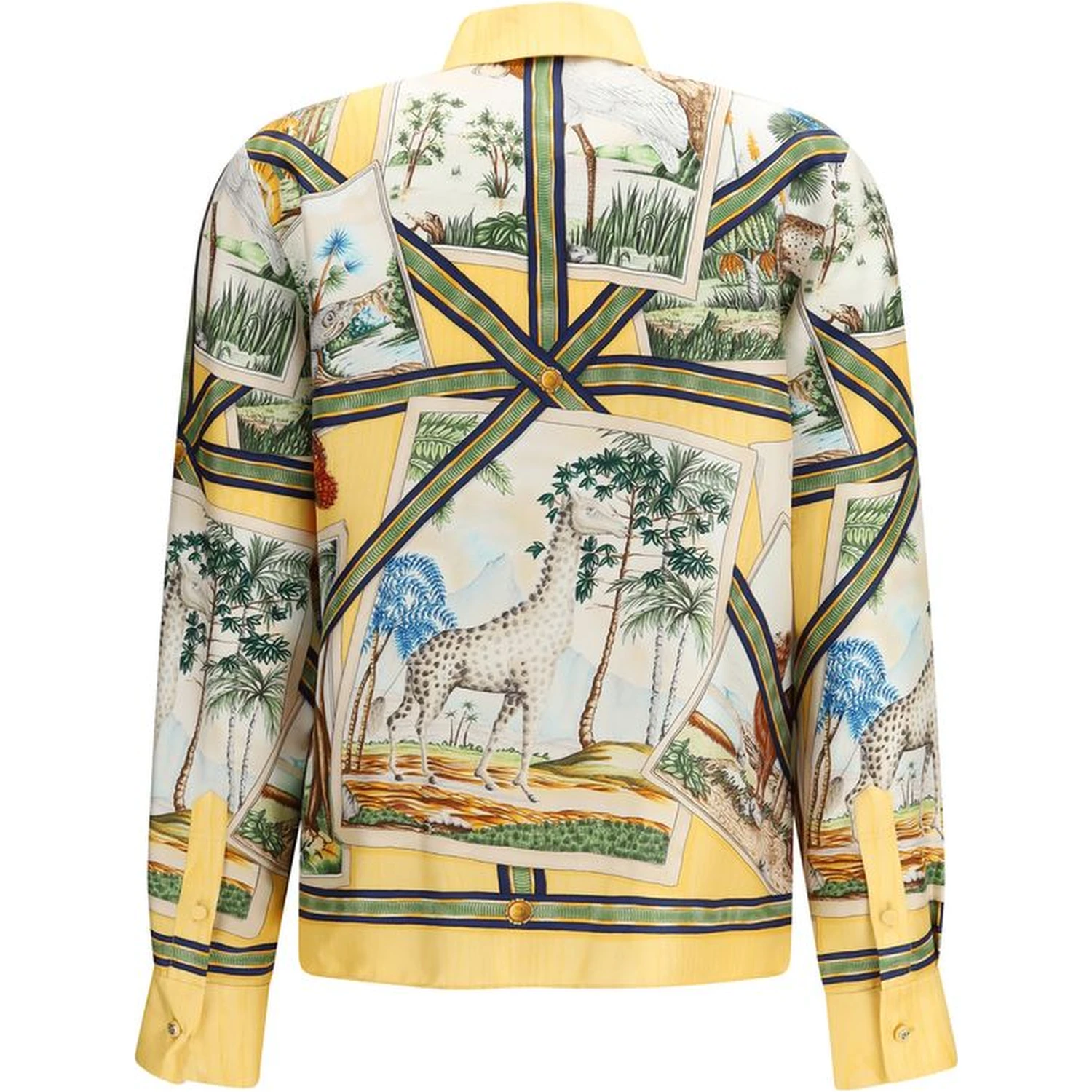 Bicolor Silk Pattern Shirt