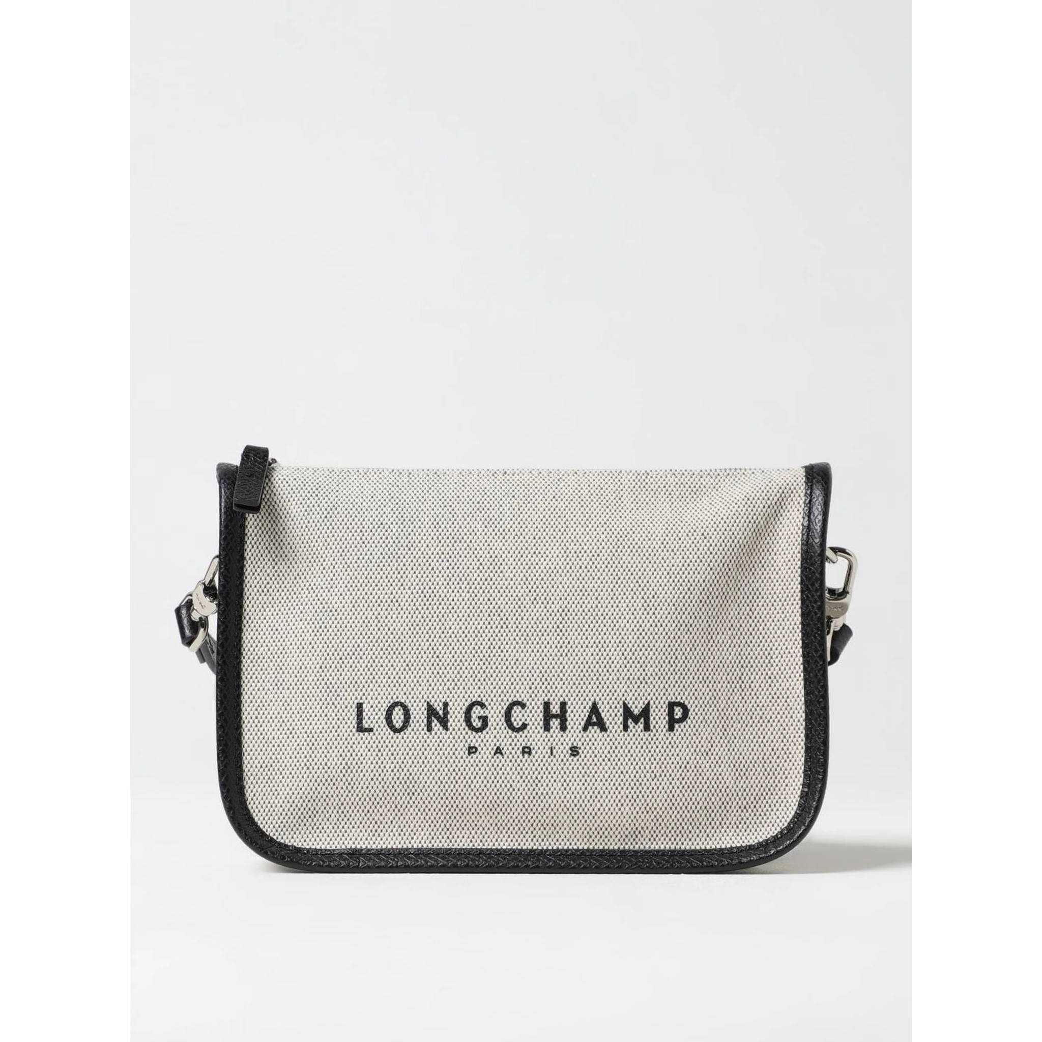 Gray Cotton Crossbody Bag