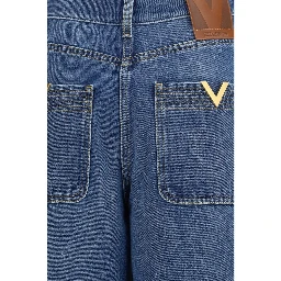 جينز قطني أزرق