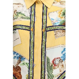 Bicolor Silk Pattern Shirt