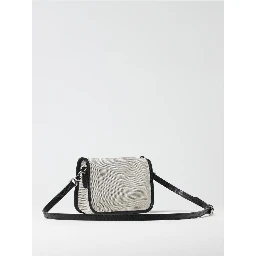 Gray Cotton Crossbody Bag