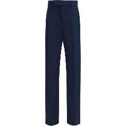 Blue Cotton Chino Pants