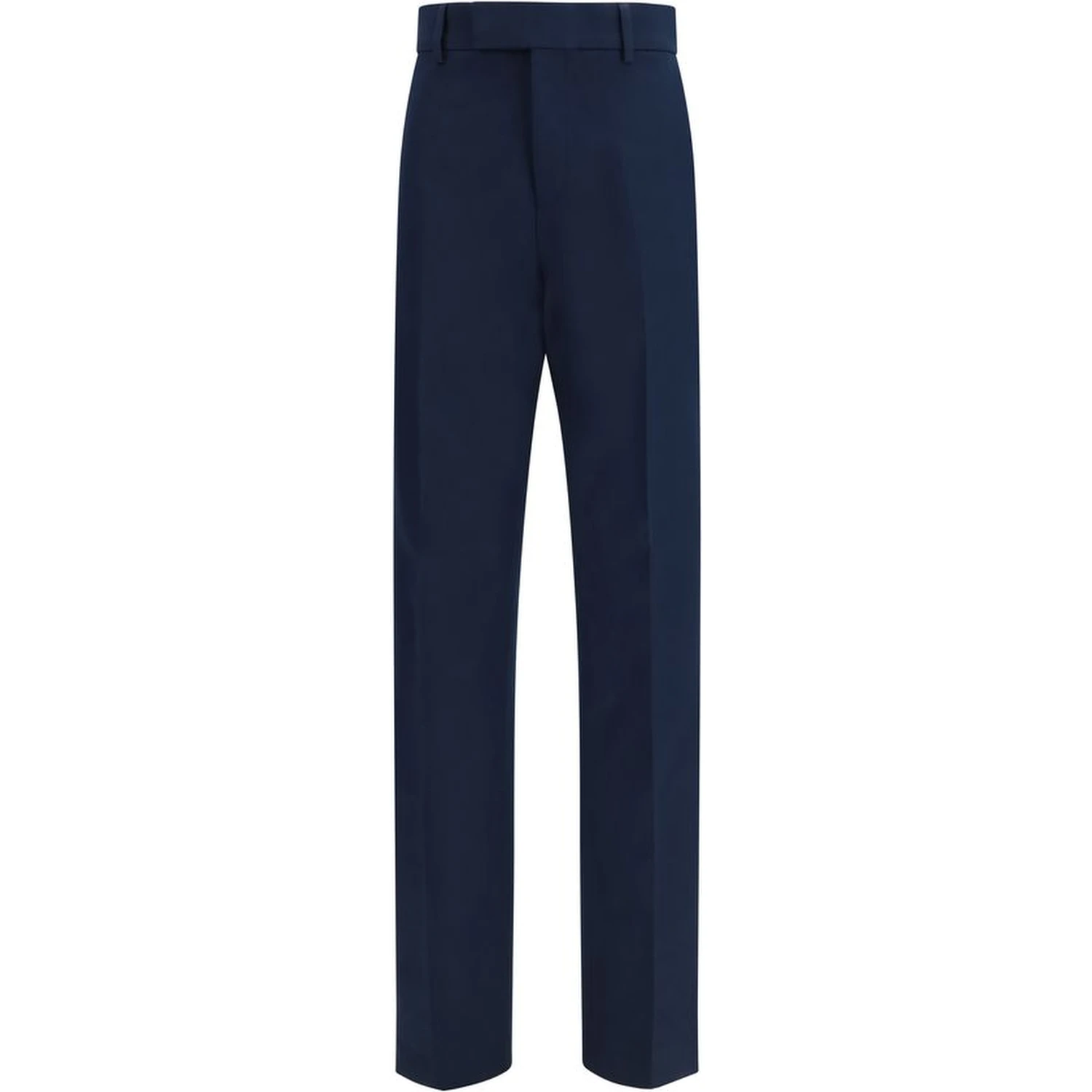 Blue Cotton Chino Pants