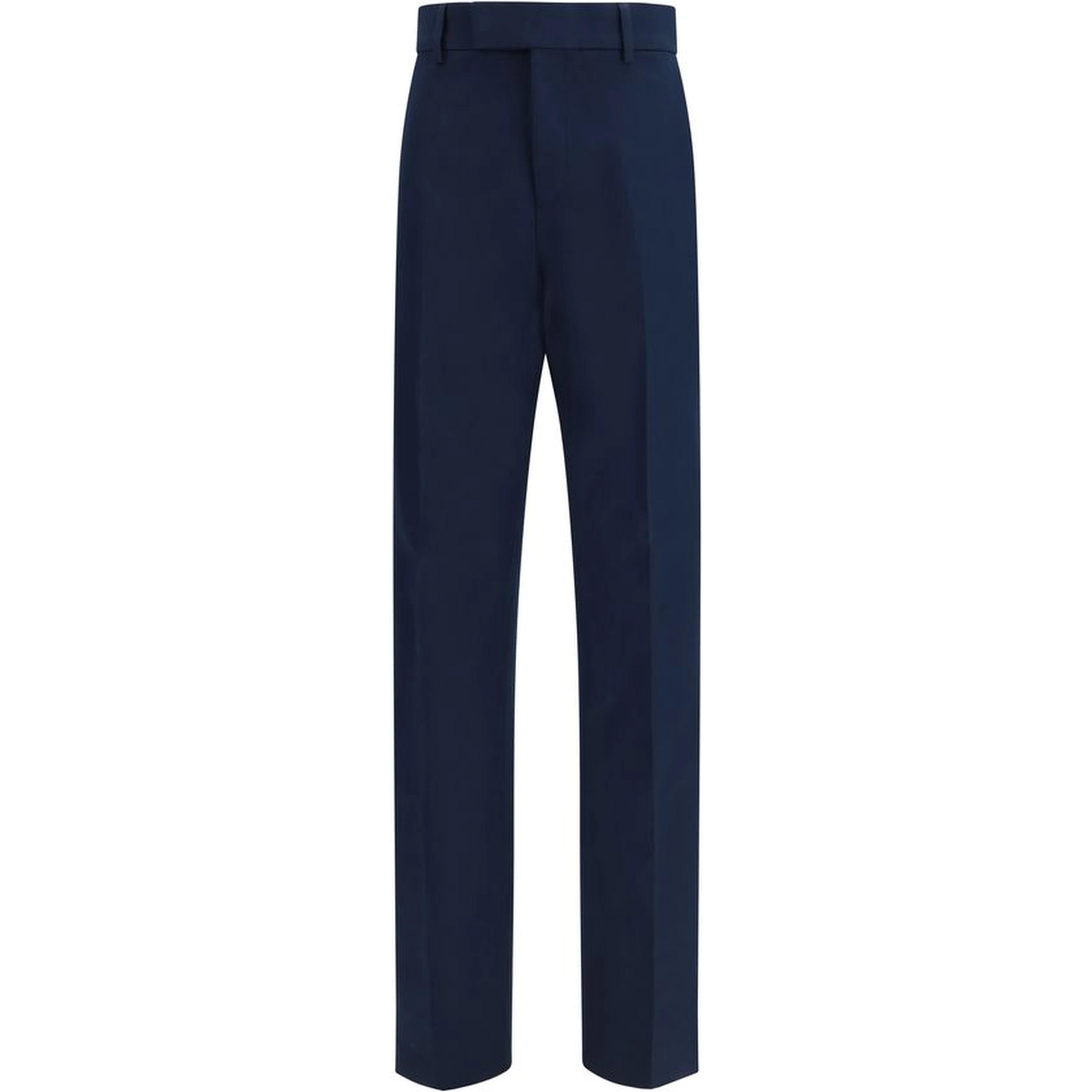 Blue Cotton Chino Pants