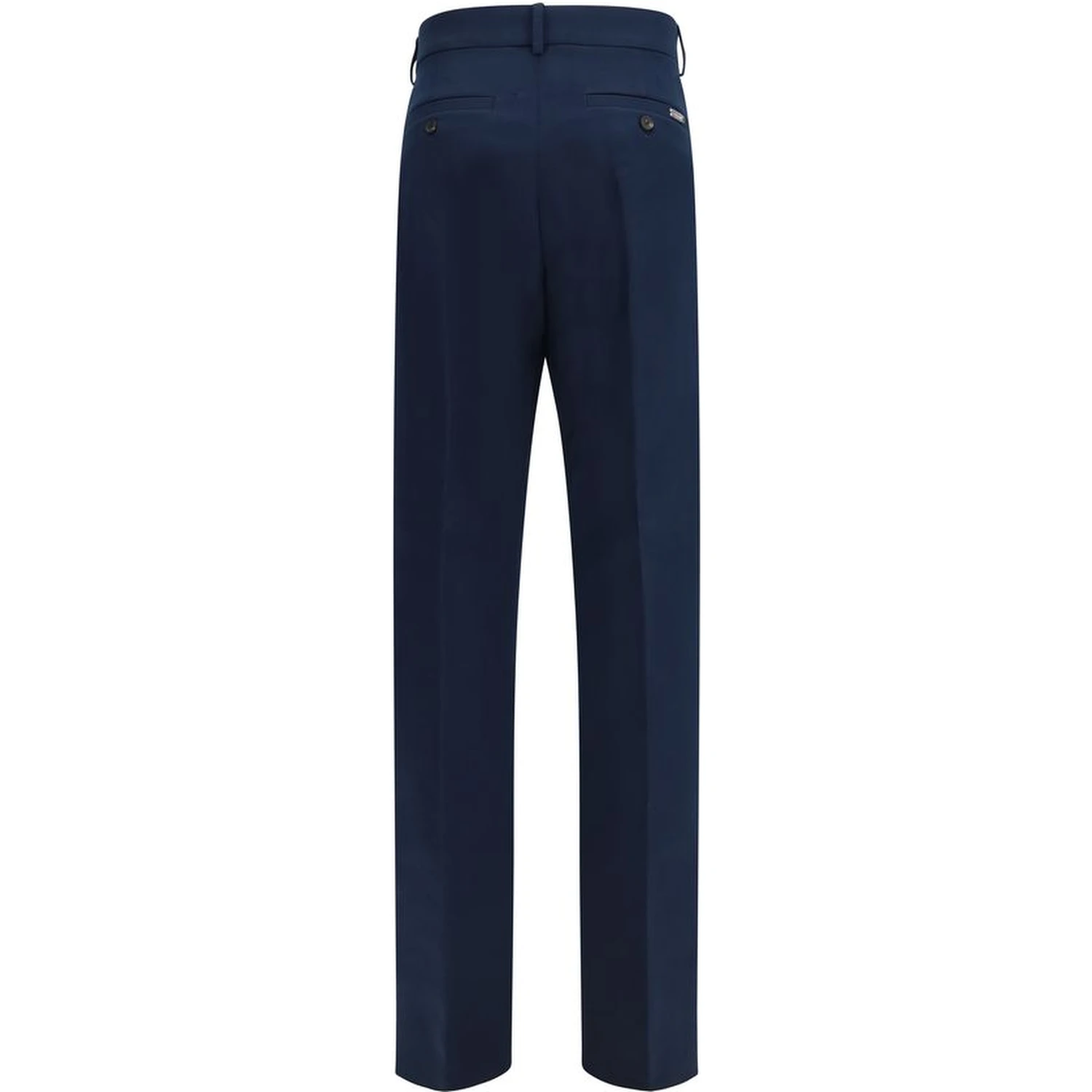 Blue Cotton Chino Pants