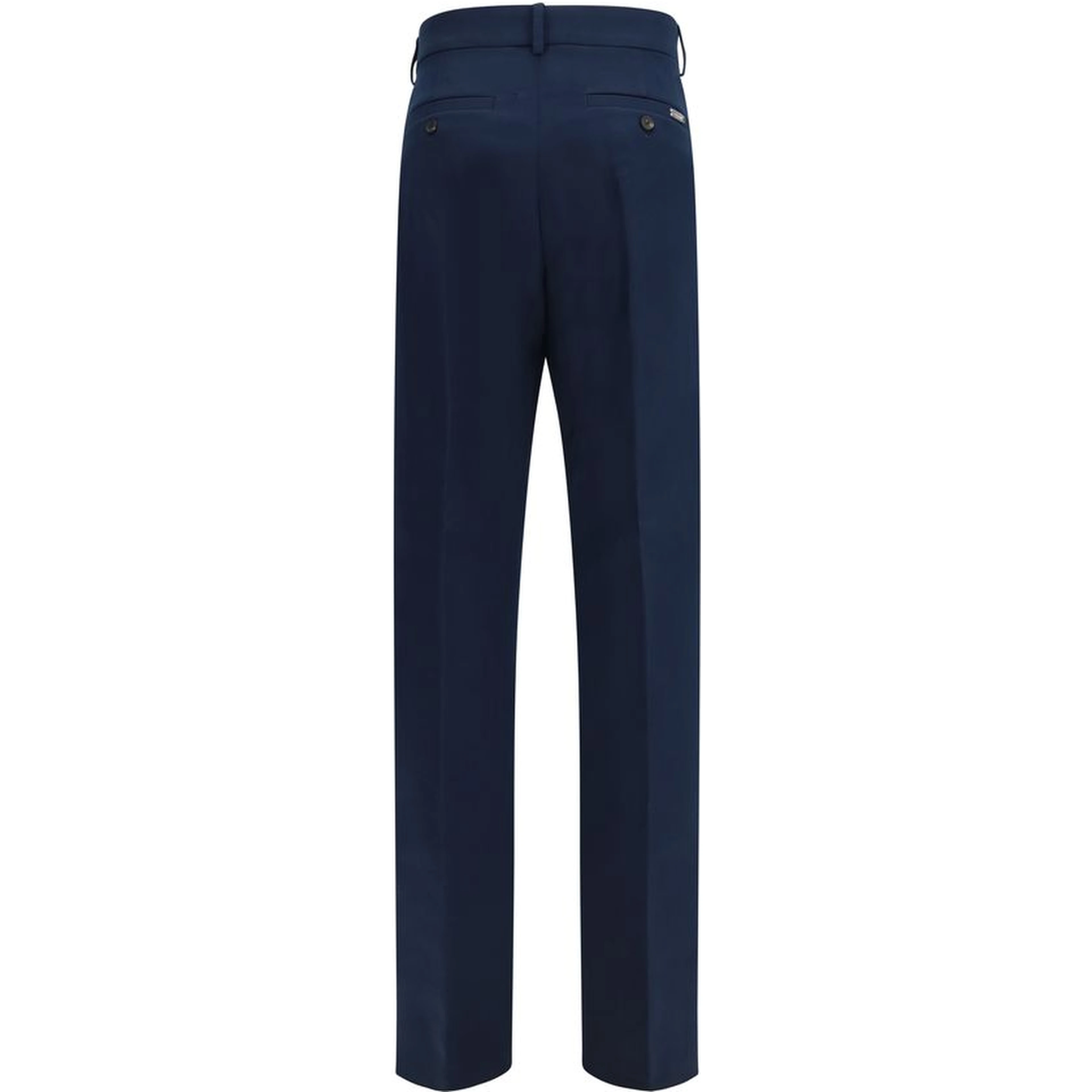 Blue Cotton Chino Pants