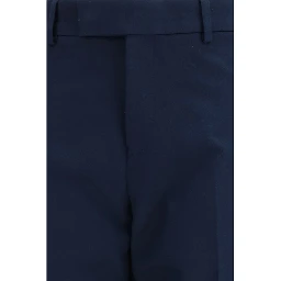 Blue Cotton Chino Pants