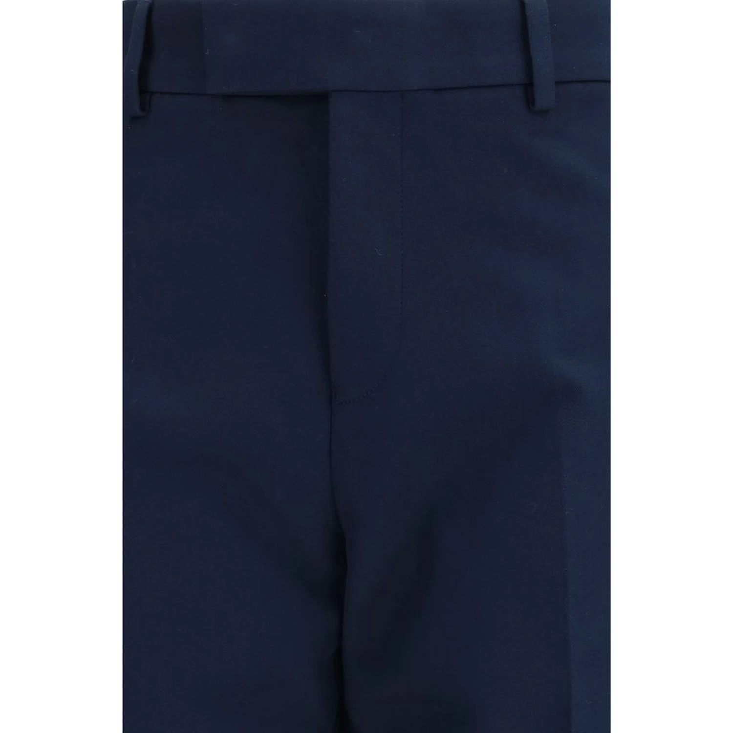 Blue Cotton Chino Pants