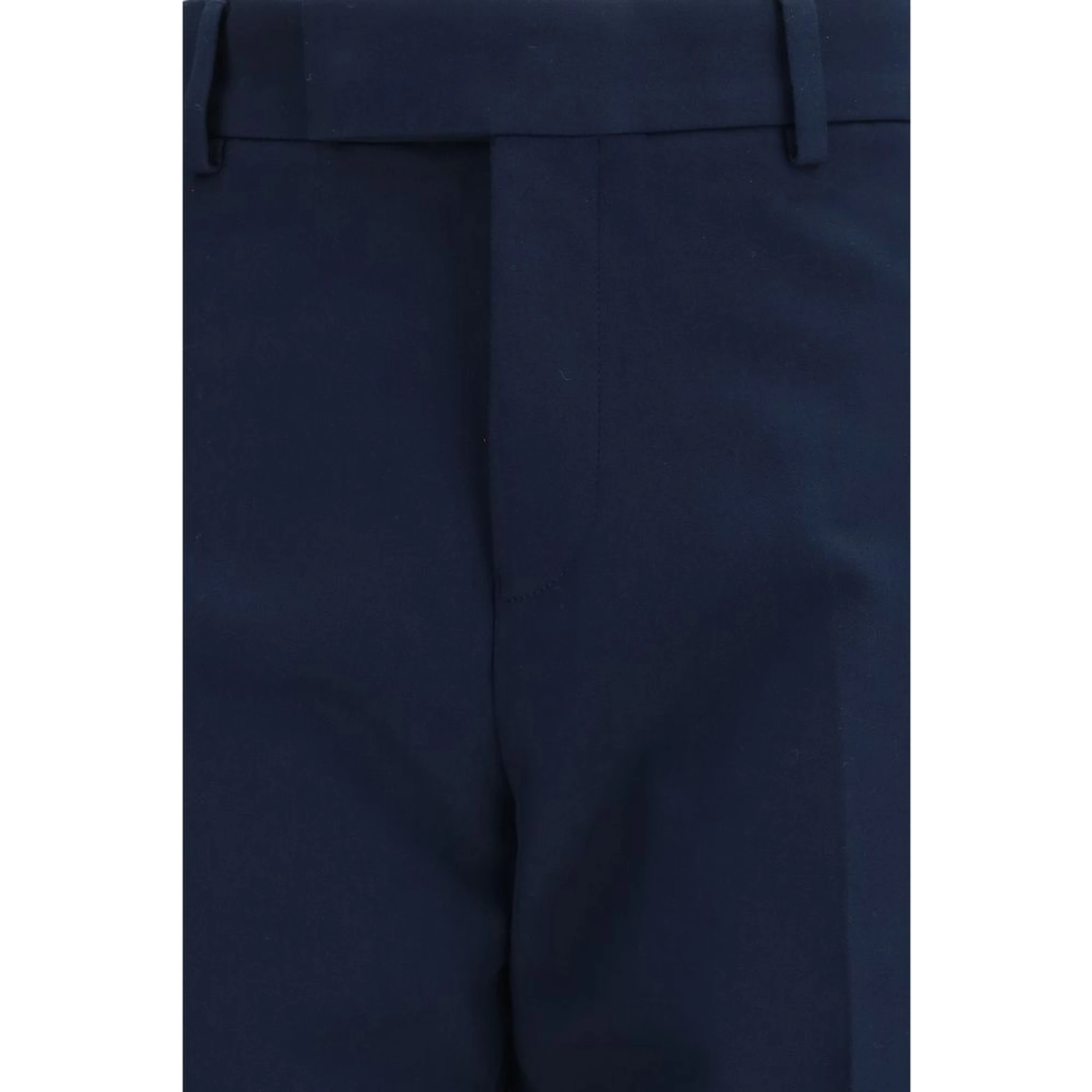 Blue Cotton Chino Pants