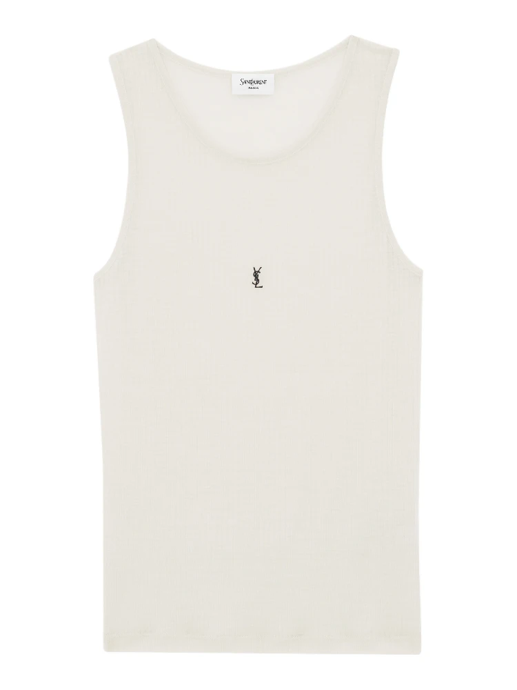 قمصان سان لوران بيضاء