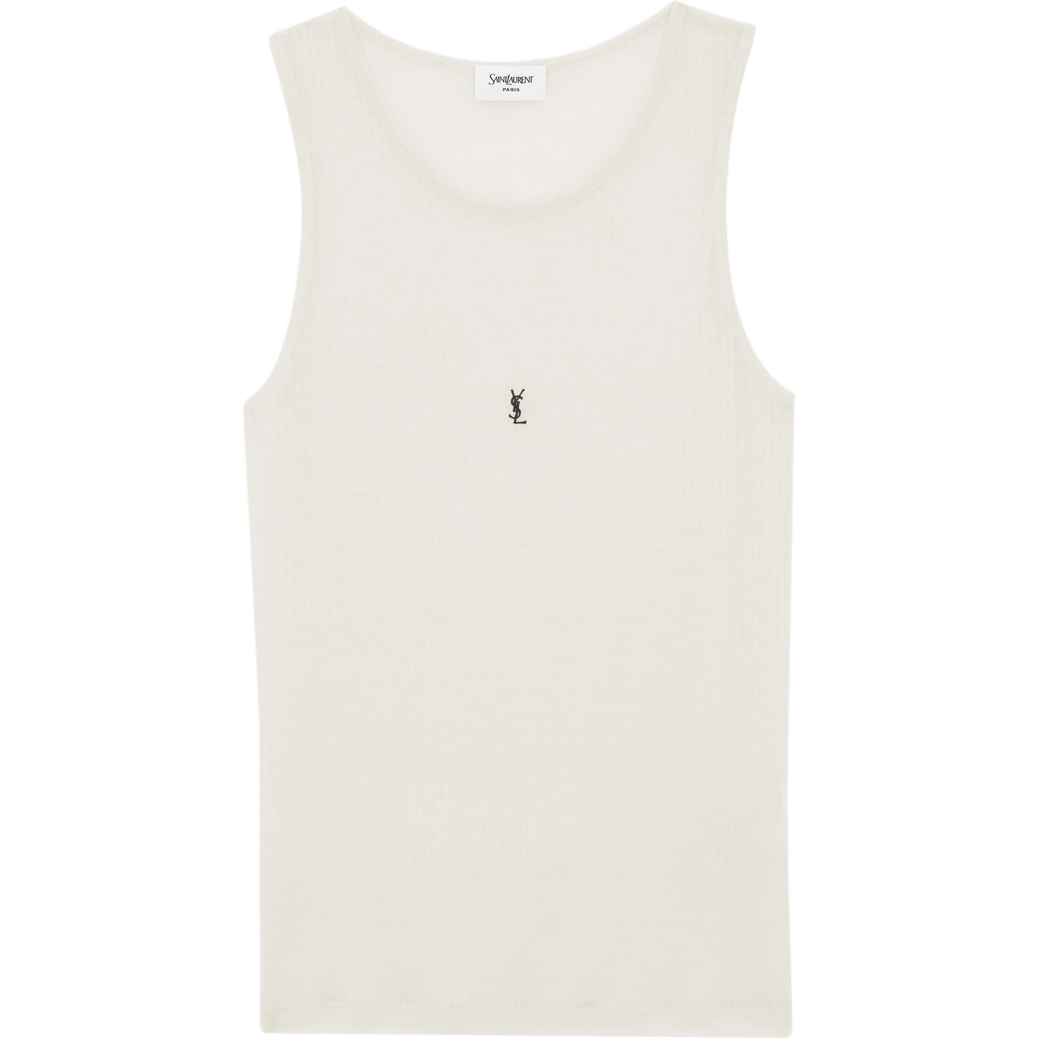 قمصان سان لوران بيضاء