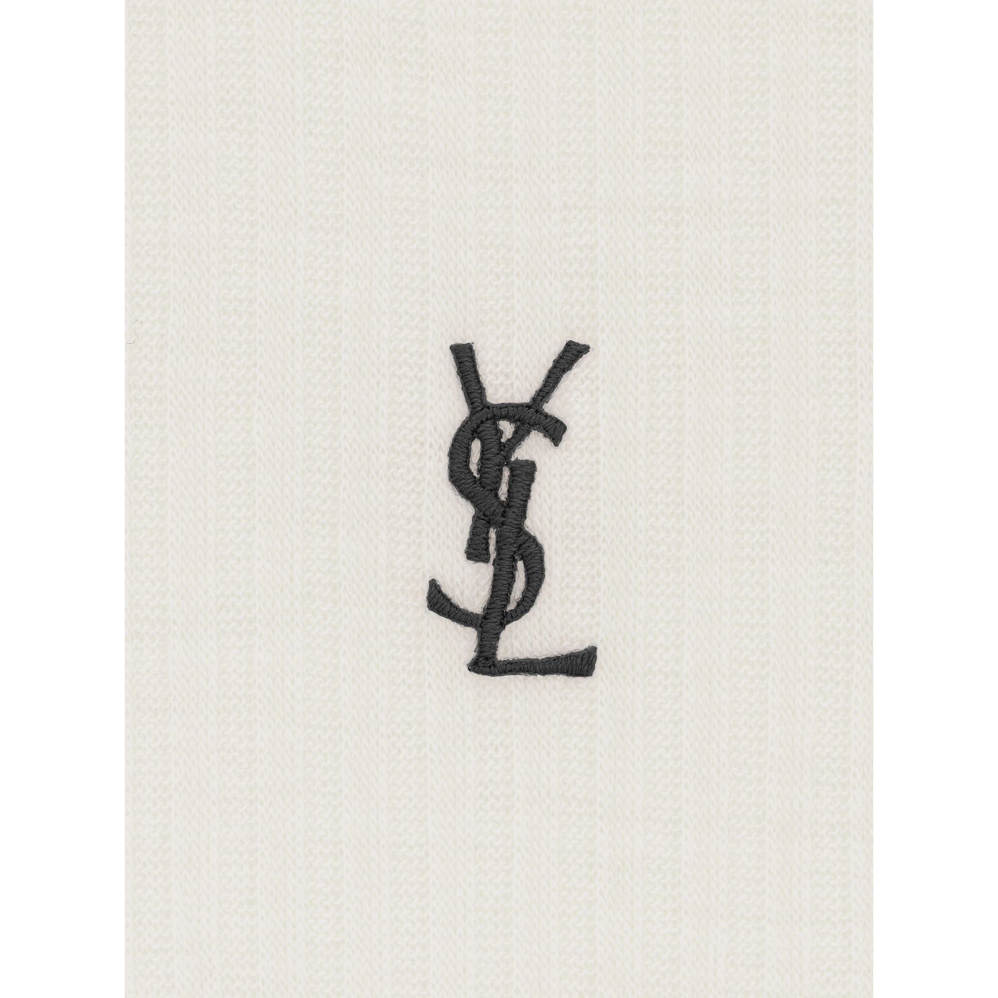 قمصان سان لوران بيضاء