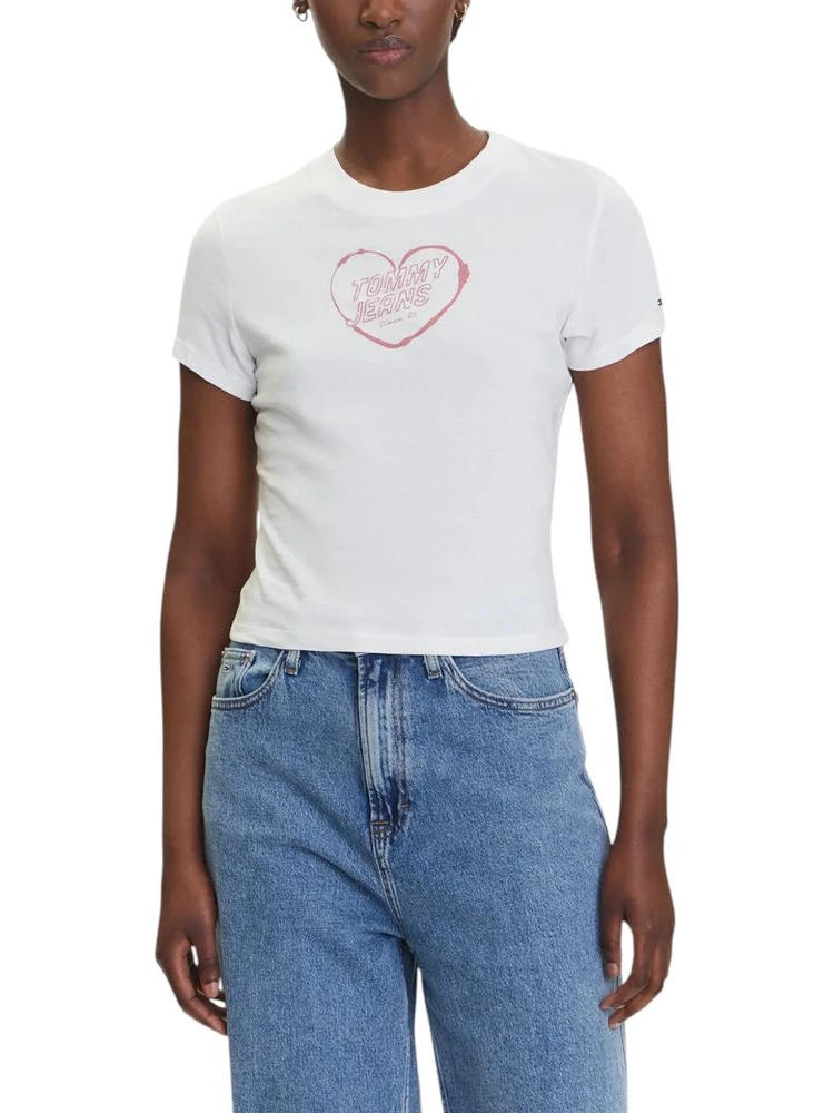 Cream Recycled Cotton T-Shirt