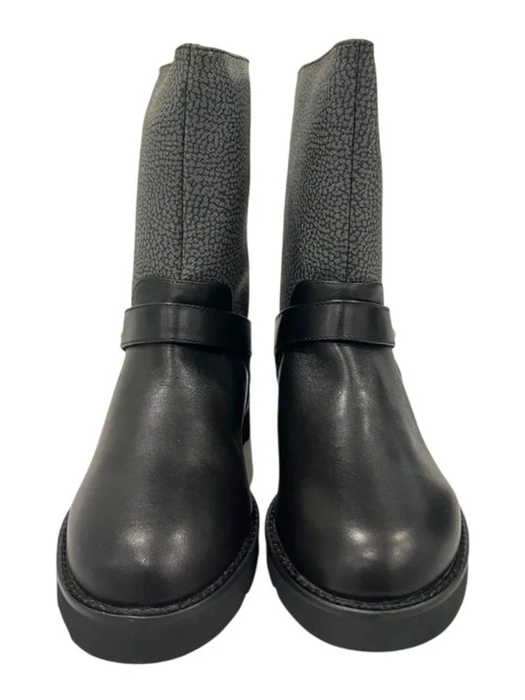 Grey Leather Women Boot alternative