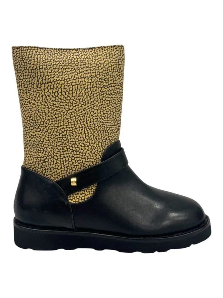 Beige Leather Women Boot