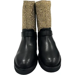 Beige Leather Women Boot
