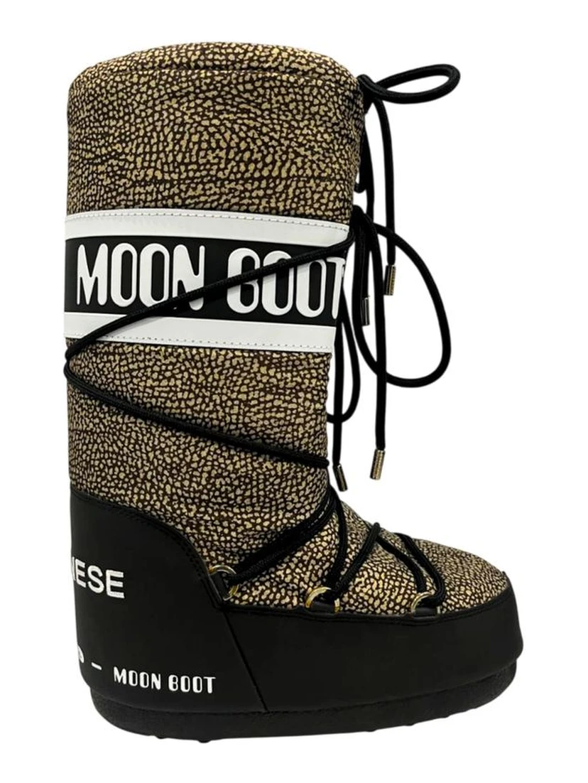 Beige Textile Women Boot