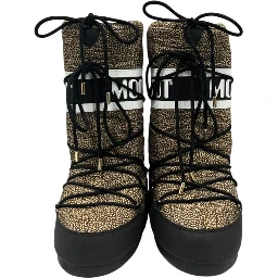 Beige Textile Women Boot