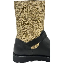 Beige Leather Women Boot