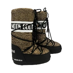 Beige Textile Women Boot