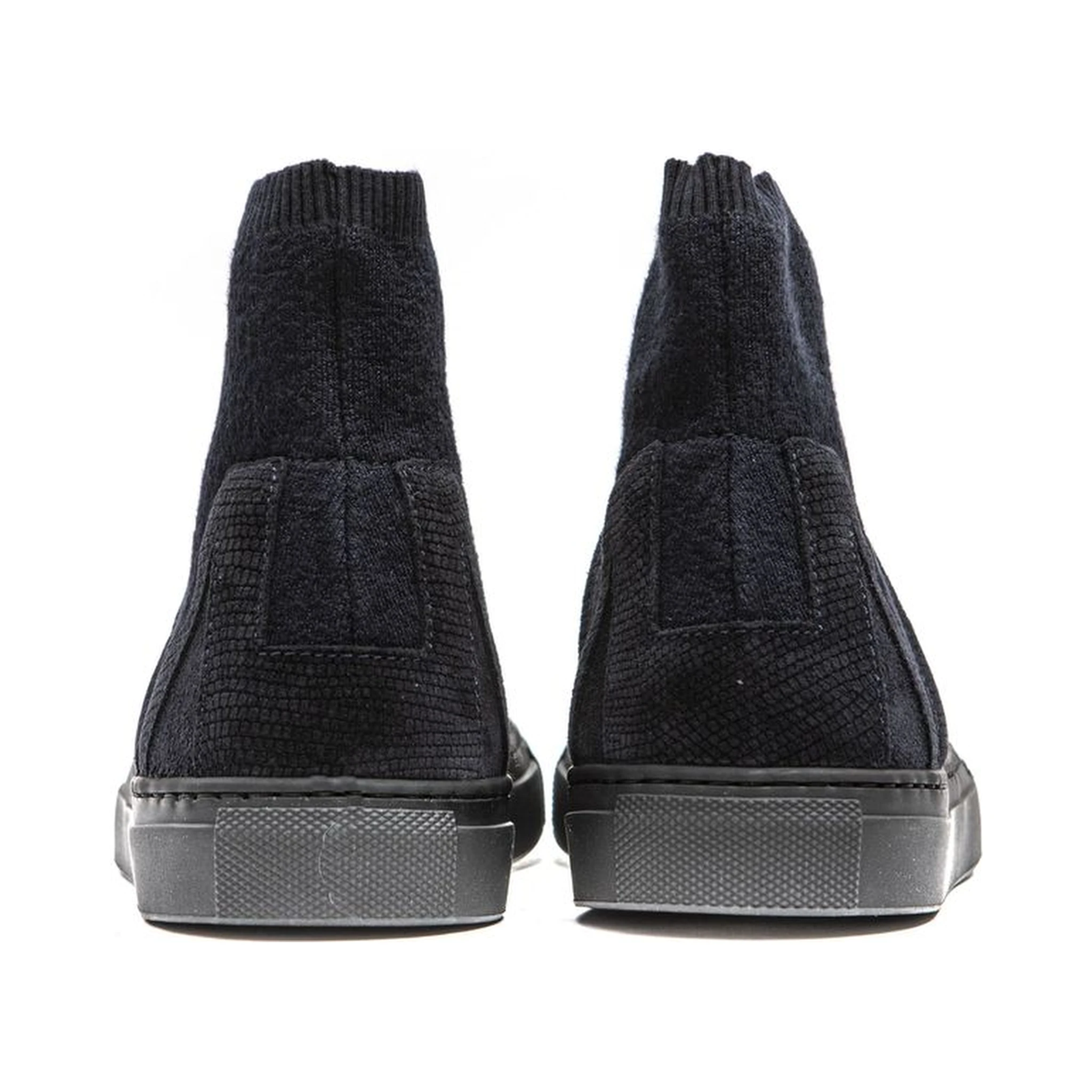 Blue Leather Womens Ankle Boot