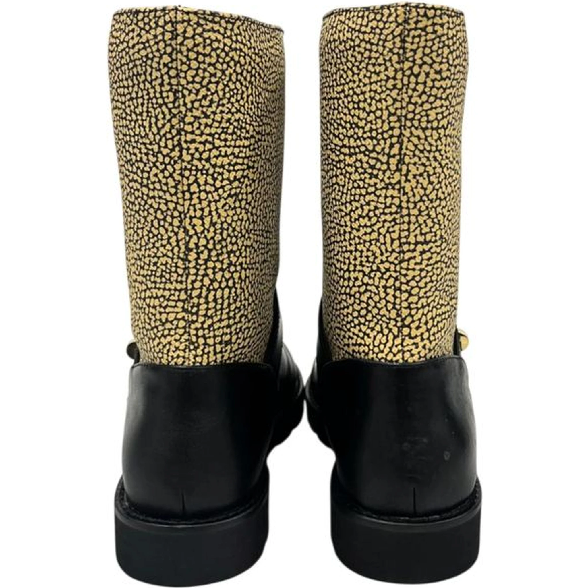 Beige Leather Women Boot