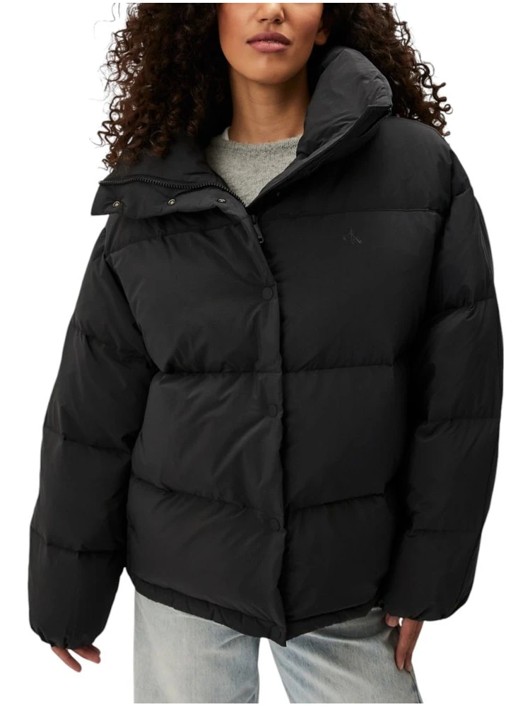Black Polyester Coat