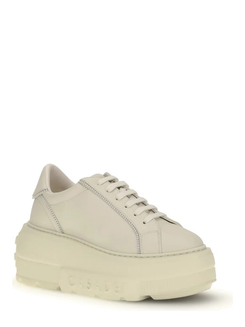 White Rubber Chunky Sneakers
