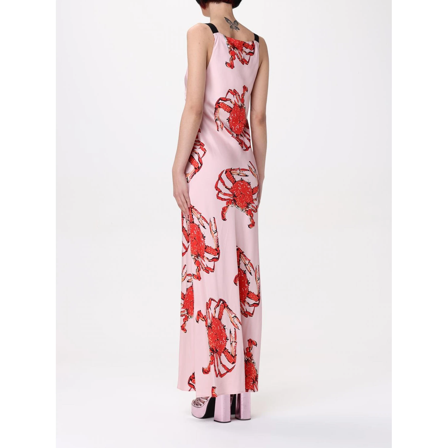 Multicolor Silk Casual Dress