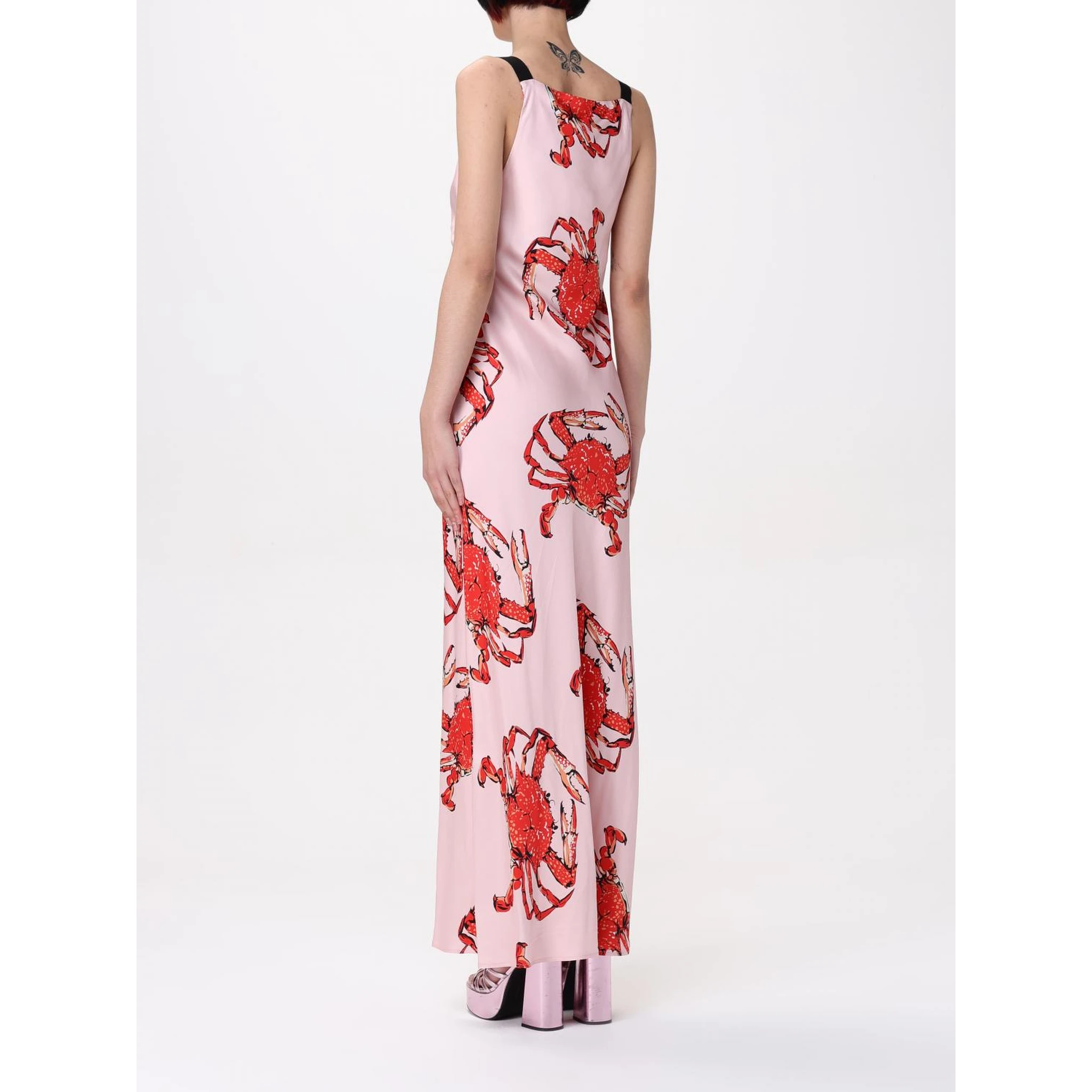 Multicolor Silk Casual Dress