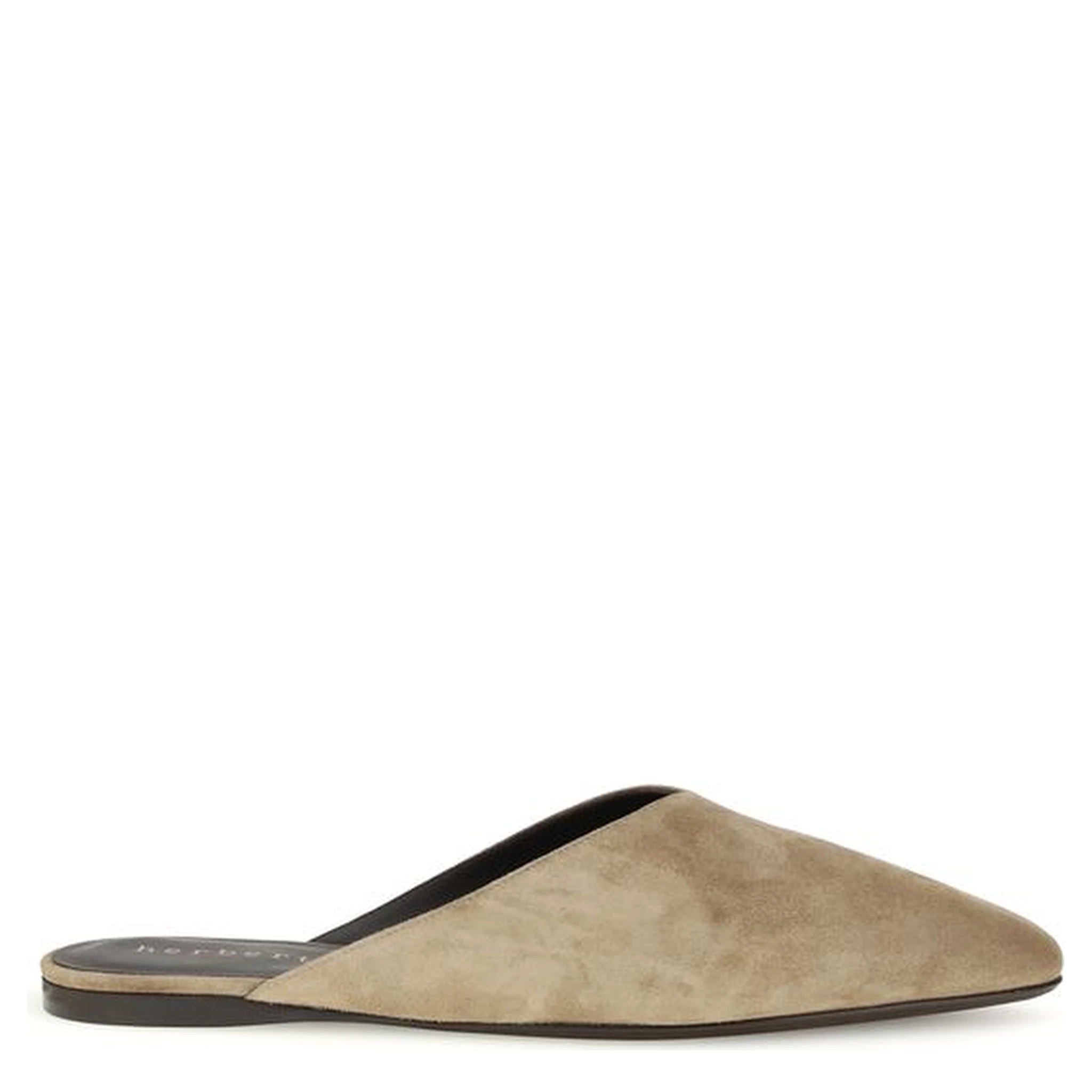 Beige Calf Leather Bos Taurus Mules