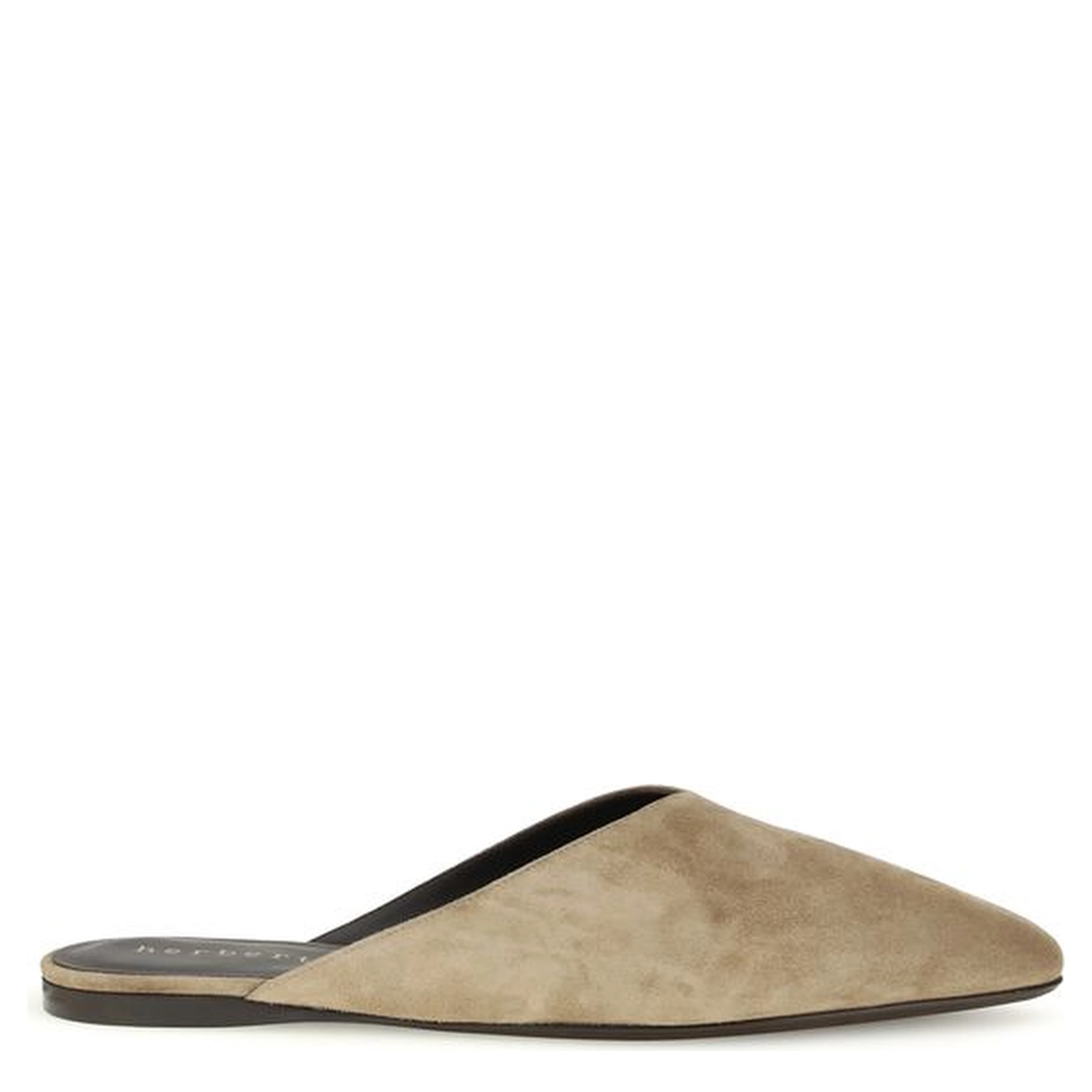 Beige Calf Leather Bos Taurus Mules