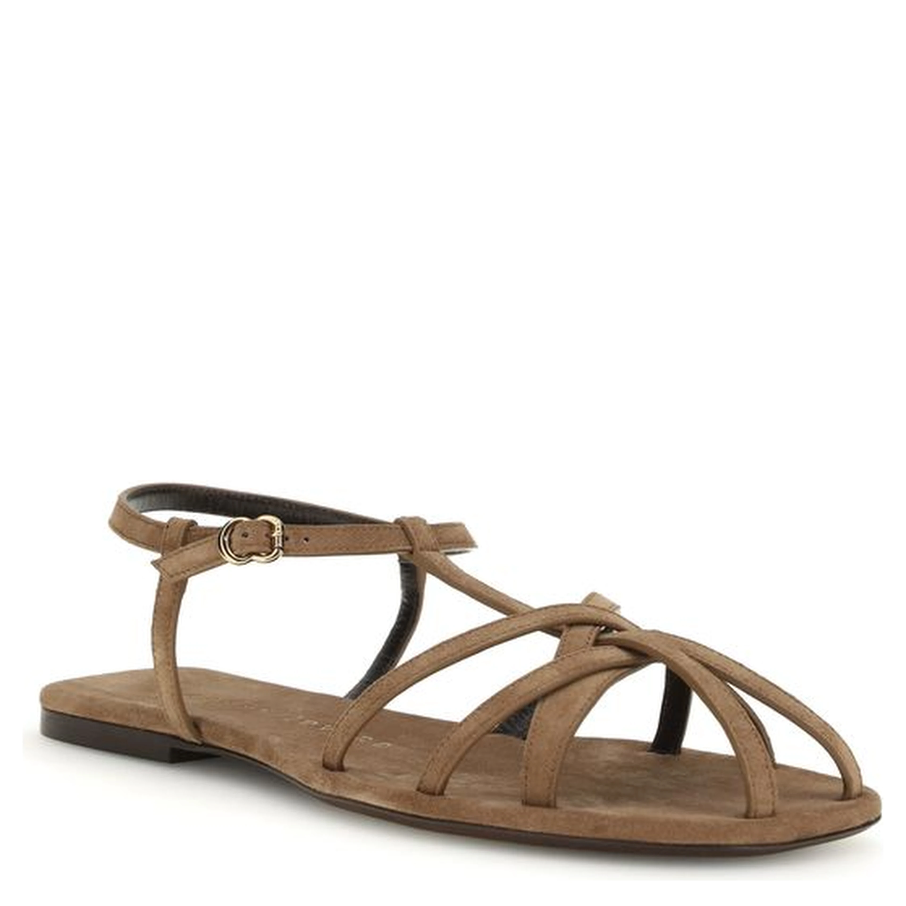 Brown Calf Leather Bos Taurus Sandals