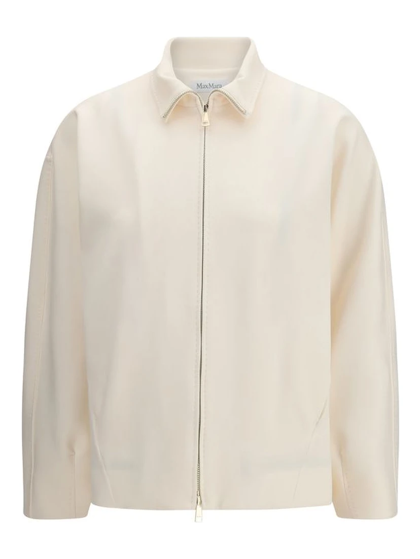 Beige Polyamide Shell Jacket