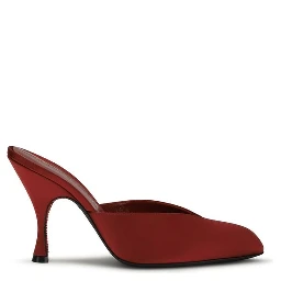 Multicolor Silk Mules