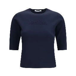 Blue Viscose T-Shirt