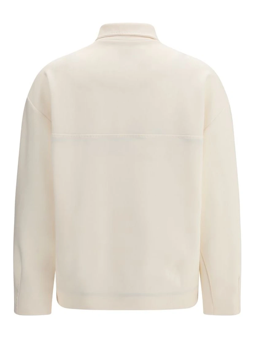 Beige Polyamide Shell Jacket