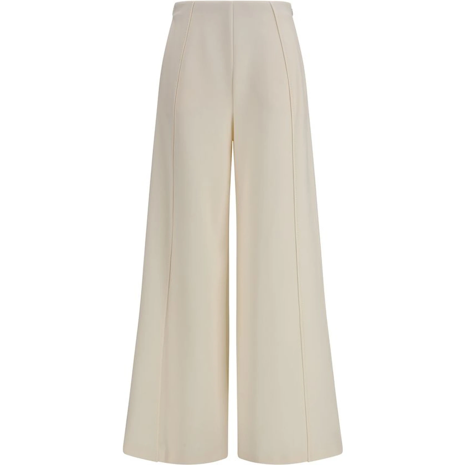 Beige Polyamide Flared Pants