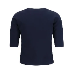 Blue Viscose T-Shirt