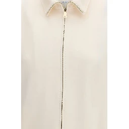 Beige Polyamide Shell Jacket