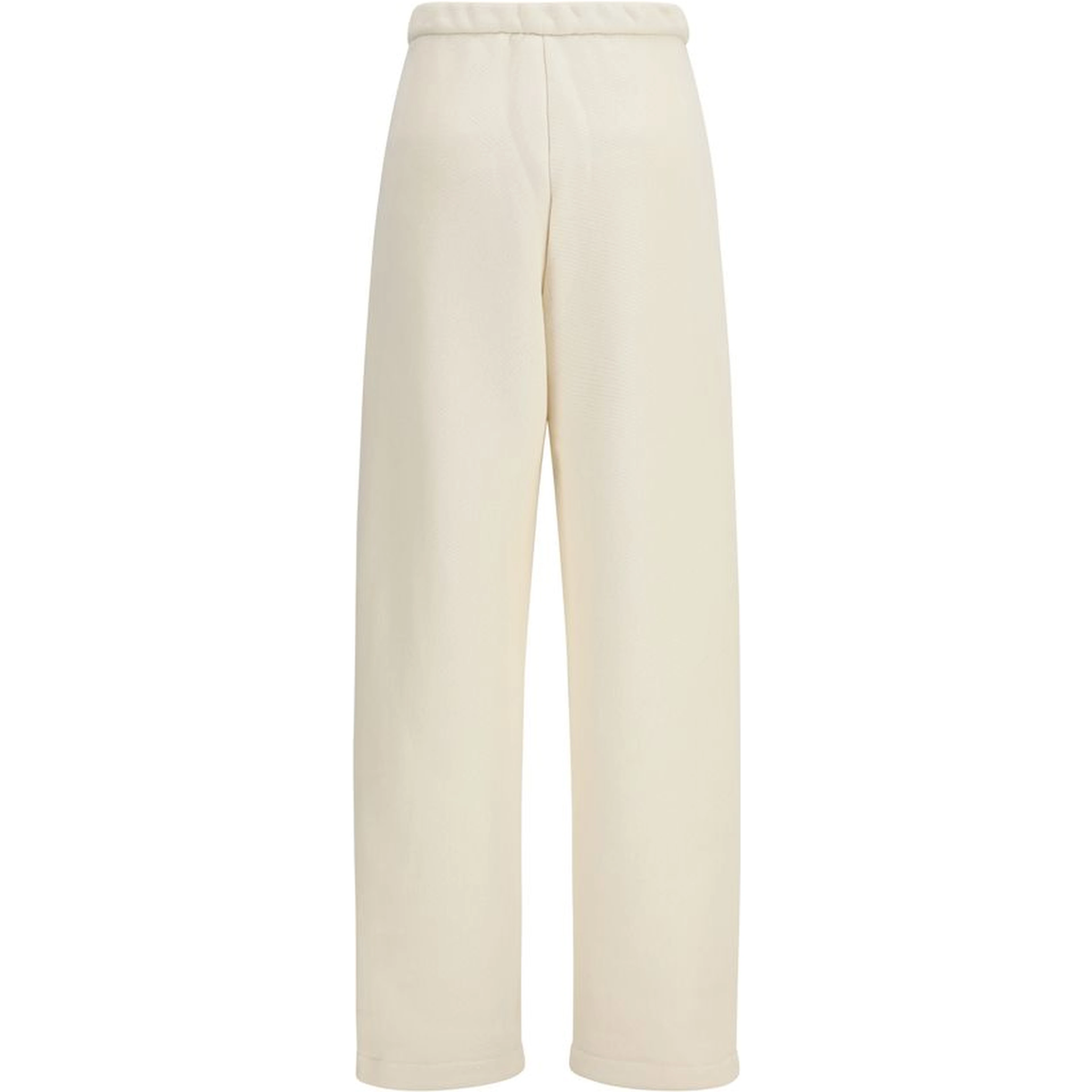 Beige Cotton Casual Pants