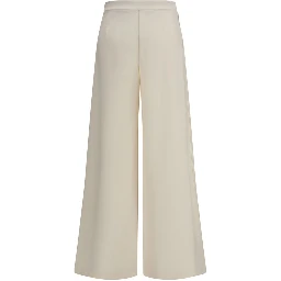 Beige Polyamide Flared Pants