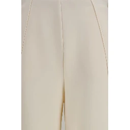 Beige Polyamide Flared Pants