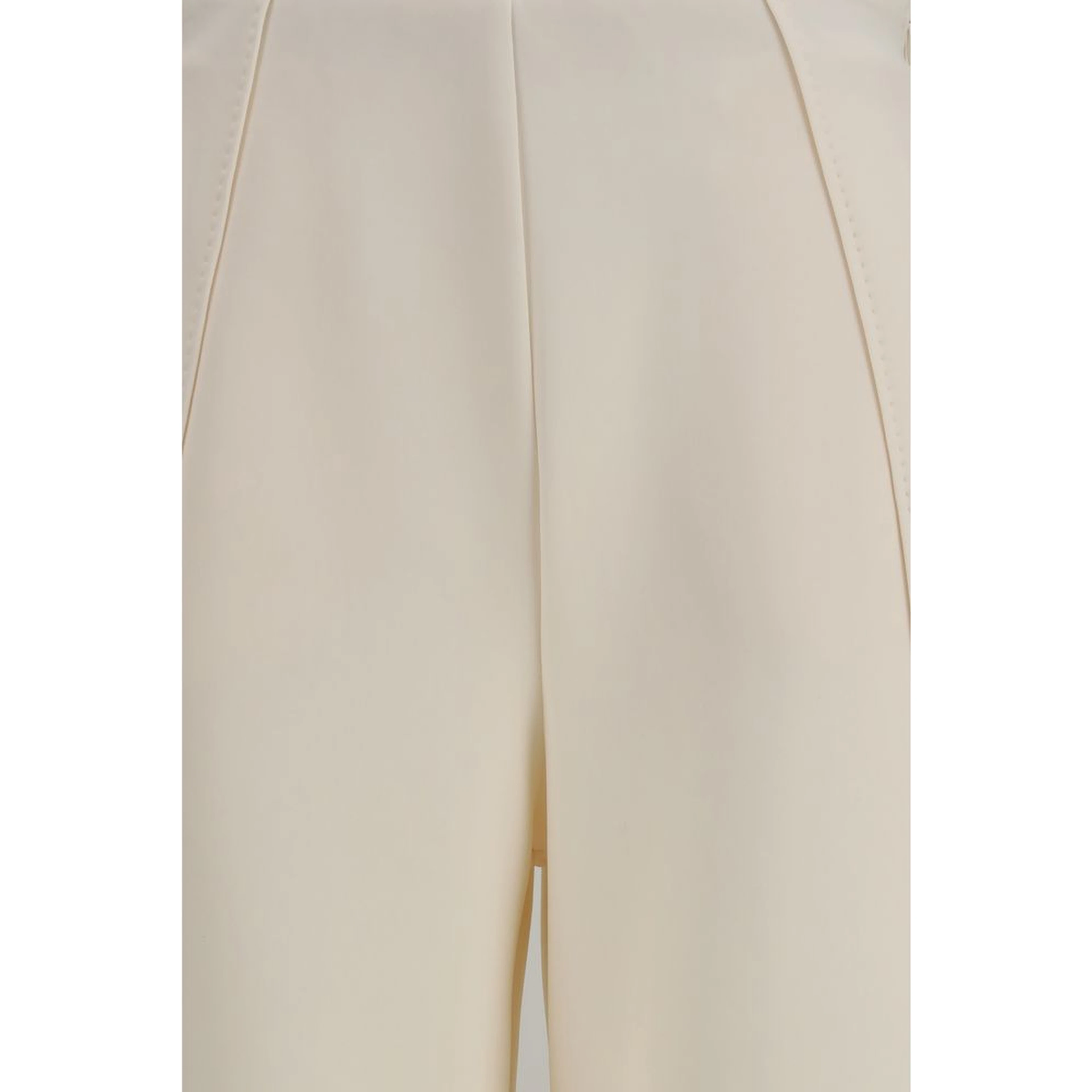 Beige Polyamide Flared Pants