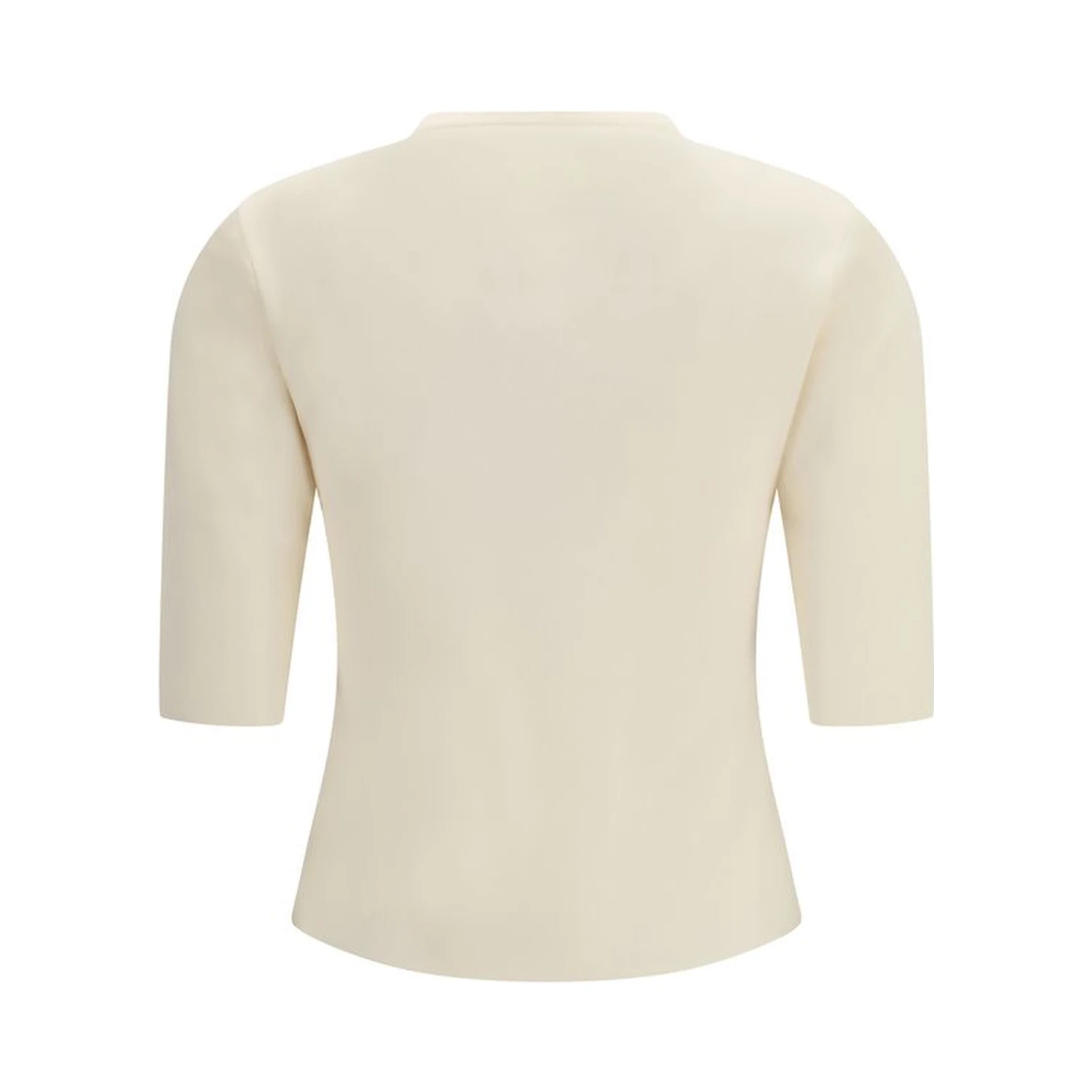 Beige Viscose T-Shirt