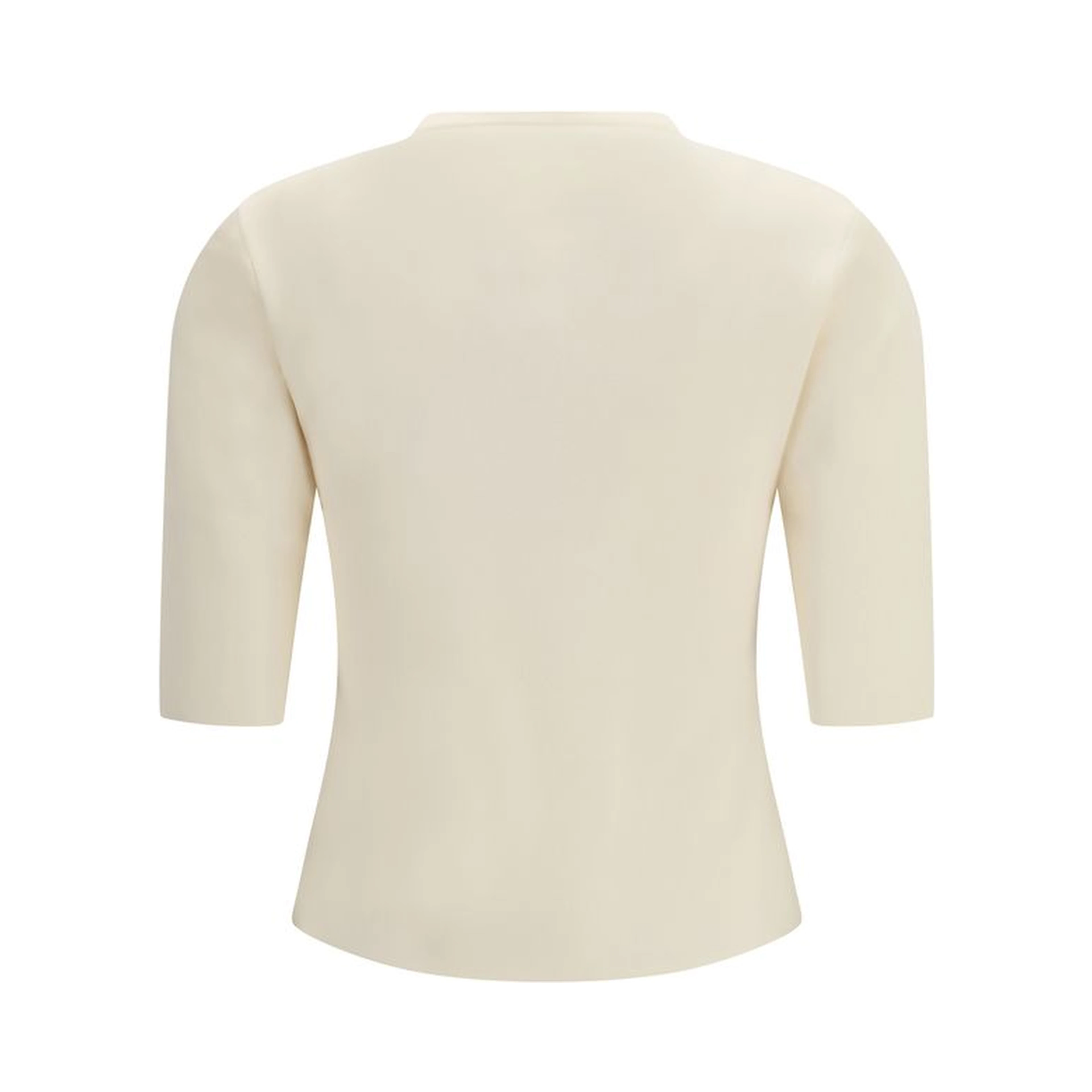 Beige Viscose T-Shirt