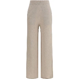 Beige Cashmere Casual Pants
