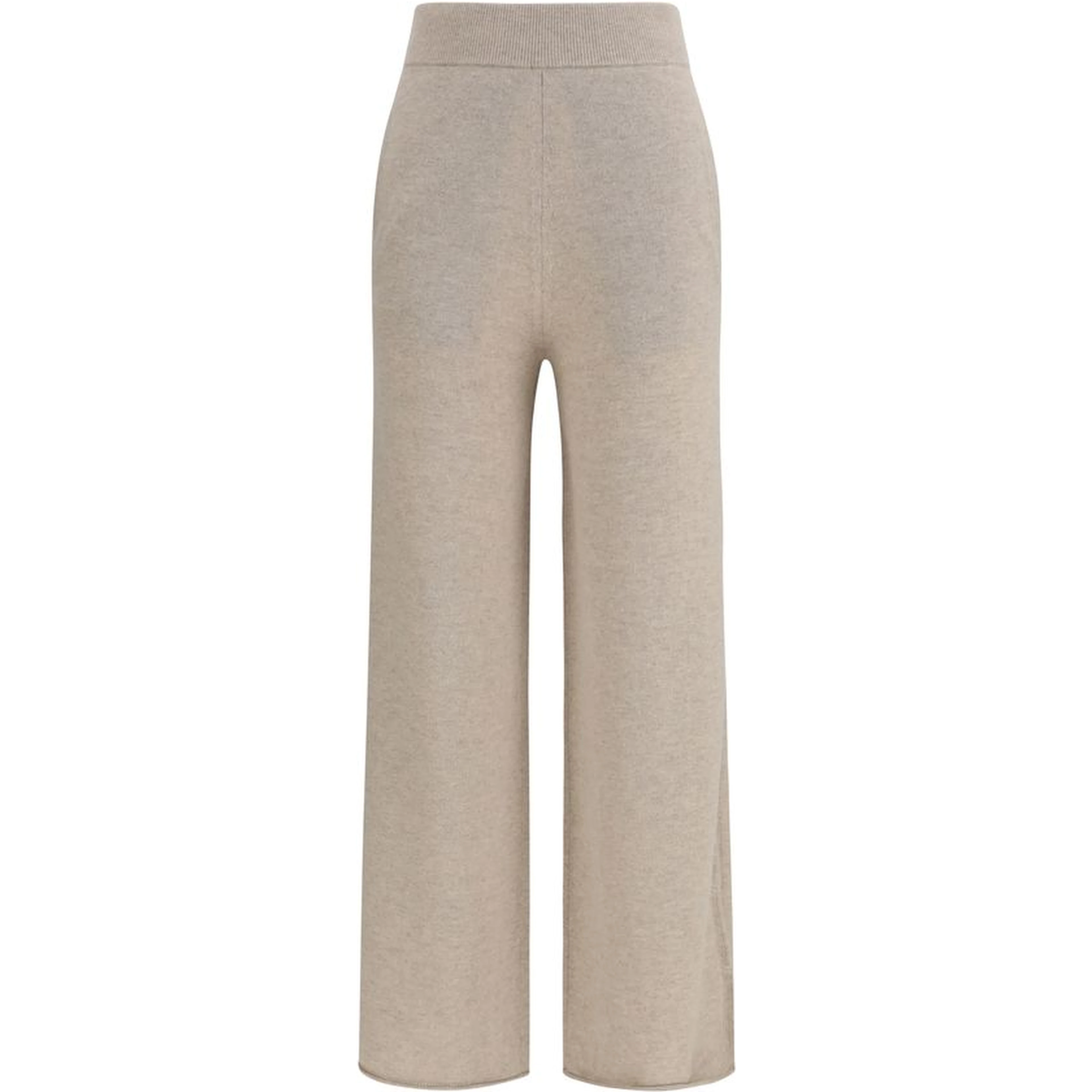Beige Cashmere Casual Pants